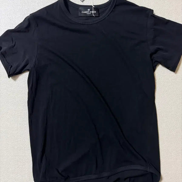 [BUNJANG] Homme Dude Nine CV Thin Twist Draping Black Short-Sleeve T-Shirt / 퓨에르옴므 듀드나인 CV Thin 트위스트 드레이핑 블랙 반팔 티셔츠