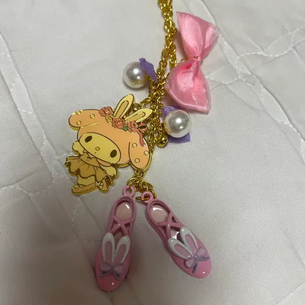 [BUNJANG] Sanrio My Melody Balletcore Ballerina Shoes Toe Shoes Keyring / 산리오 마이멜로디 발레코어 발레리나슈즈 토슈즈 키링