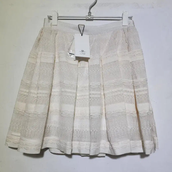 [BUNJANG] O'2nd Lace Pleated Skirt XS / 빈티지존 새상품 O'2nd 레이스 주름 스커트 XS