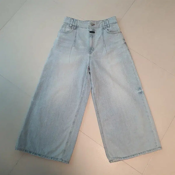 [BUNJANG] SYSTEM Wide Denim Pants Light Blue Size 64 / 시스템 와이드 데님 연청 바지 64