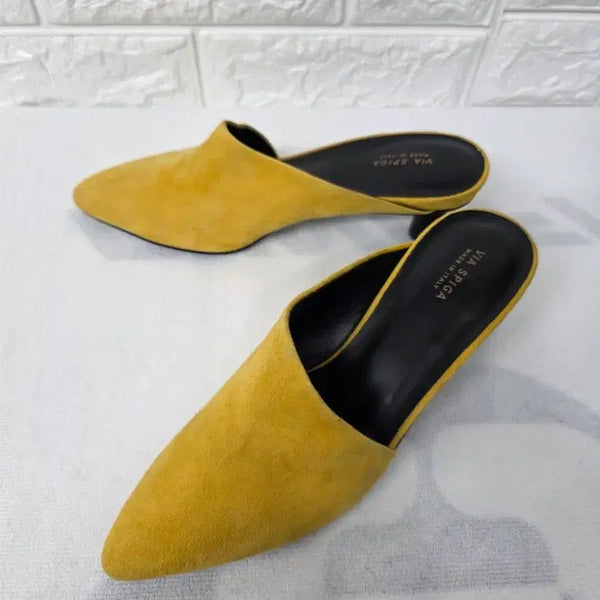 [BUNJANG] Via Spiga Suede Leather Heels 225 / VIA SPIGA 스웨이드 가죽구두225