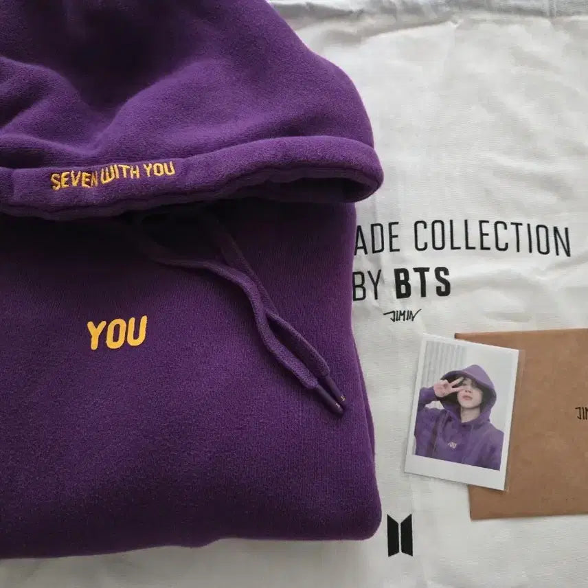 [BUNJANG] BTS Jimin WITH YOU Hoodie Purple M Size / BTS 지민 위드유 후디
