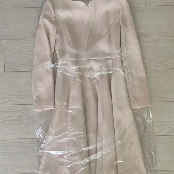 [BUNJANG] Kenneth Lady Beige Dress with Belt Set / 케네스레이디 베이지색 원피스 벨트 세트
