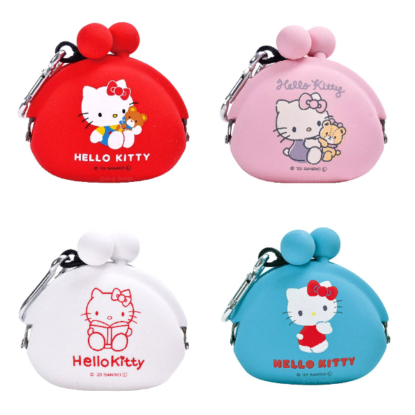 [BUNJANG] Sanrio Hello Kitty Silicone Mini Pouch / [당일발송]헬로키티 실리콘 파우치 미니 가마구치 다용도 산리오 일본 정품