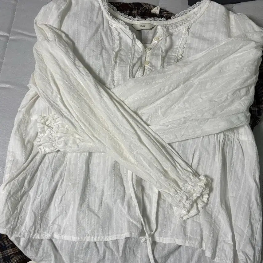 [BUNJANG] Vintage White Blouse / 앤틱 빈티지 화이트 블라우스