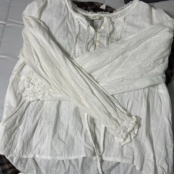 [BUNJANG] Vintage White Blouse / 앤틱 빈티지 화이트 블라우스