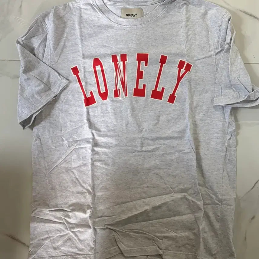 [BUNJANG] NOHANT Basic Short Sleeve T-Shirt Grey L / 노앙 반팔 그레이 L