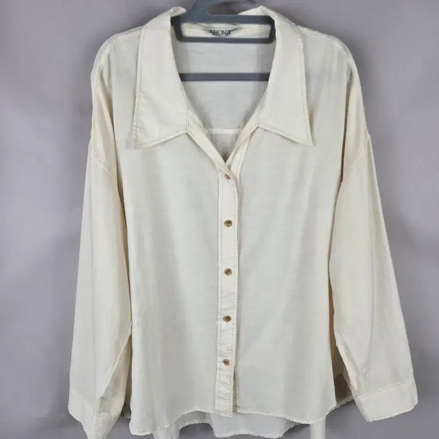 [BUNJANG] Bronze Women's Oversized Lightweight Blouse / [무료배송]브론즈 F 여성 오버핏 얇은 블라우스 오버사이즈