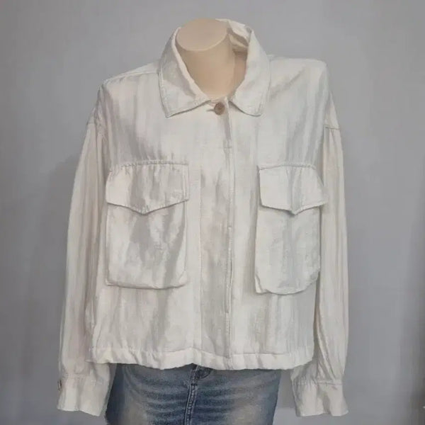[BUNJANG] Studio Tomboy Linen Cropped Jacket / 스튜디오톰보이 린넨 크롭자켓
