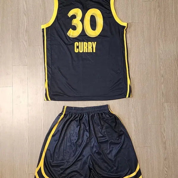 [BUNJANG] Golden State Warriors Stephen Curry Jersey Set (M-L) / 골든스테이트 스테판커리 유니폼세트 M~L