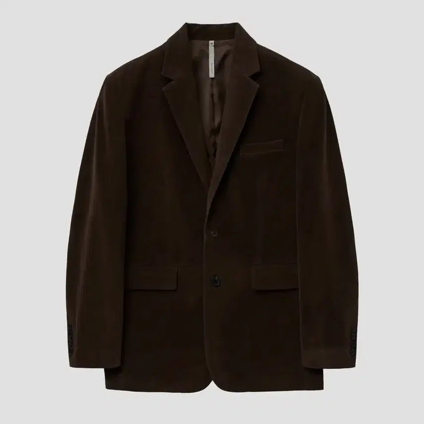 [BUNJANG] Noir Suede Tailored Jacket Deep Brown / (새상품/48) 노이어 스웨이드 테일러드 자켓 (딥브라운)