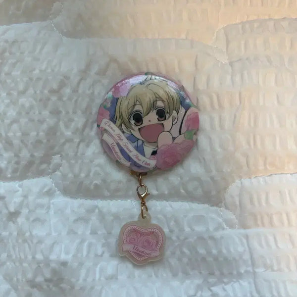 [BUNJANG] Ouran High School Host Club Acrylic Charm Can Badge / 오란고교 하니 아크릴 챰 캔뱃지