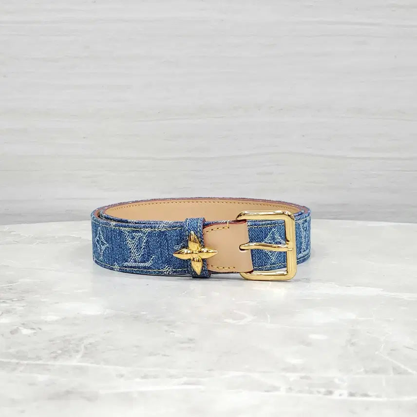 [BUNJANG] Louis Vuitton LV Flowergram Artyon 30mm Belt M8477V / 루이비통 LV 플라워그램 아르디용 30mm 벨트 M8477V
