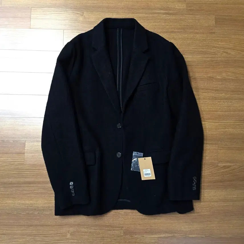 [BUNJANG] Stussy Textured Wool Blazer Jacket Black / (L) 스투시 텍스쳐드 울 블레이저 자켓 블랙