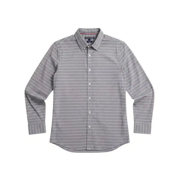 [BUNJANG] Tommy Hilfiger Men's Slim Fit Striped Shirt / 남성M/ 타미힐피거 슬림핏 단가라 셔츠 A-106