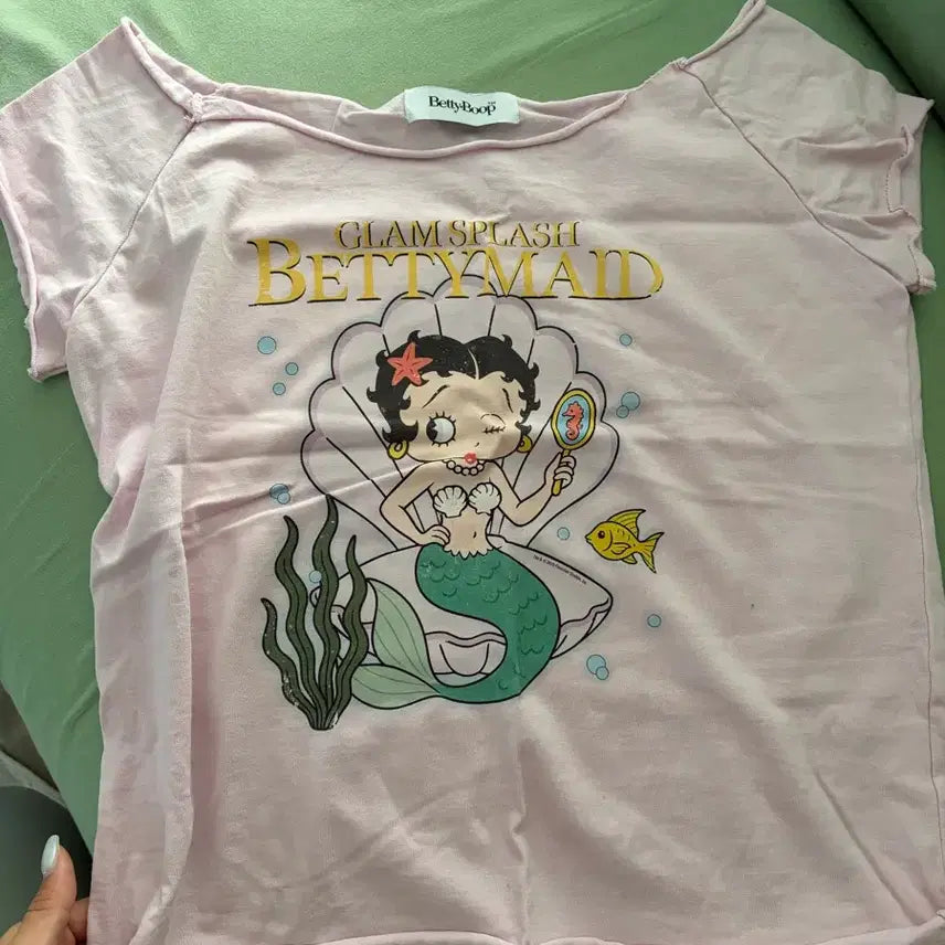 [BUNJANG] Betty Boop Short Sleeve T-Shirt / 베티붑 반팔티