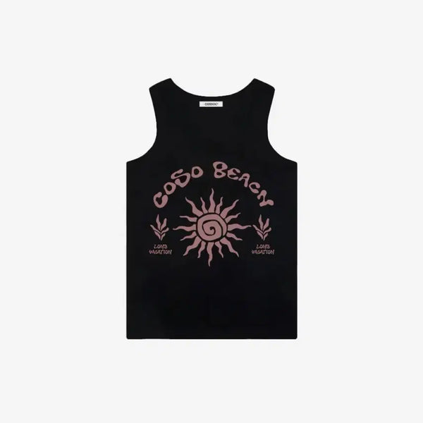 [BUNJANG] COSO Beach Sleeveless Top (Black) / 코소 (w) 비치 슬리브리스(BLACK)