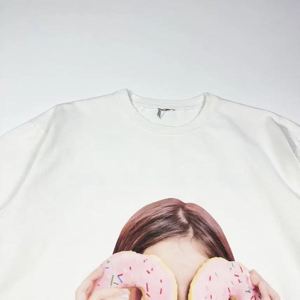 [BUNJANG] Acme de la vie Baby Face White T-Shirt (Fits L) / 아크메드라비 베이비 페이스 화이트 반팔티셔츠 (실측 L)