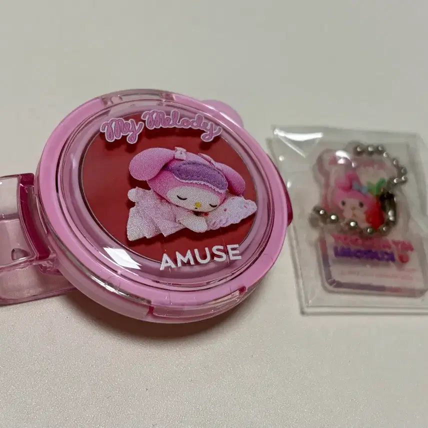 [BUNJANG] Amuse My Melody Collaboration Powder Lip & Cheek (Unused) / 어뮤즈 마이멜로디 파우더 립 앤 치크 미사용