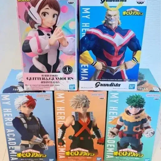 [BUNJANG] My Hero Academia 5-Piece Figure Bundle / 나히아 히로아카 피규어 5개 일괄