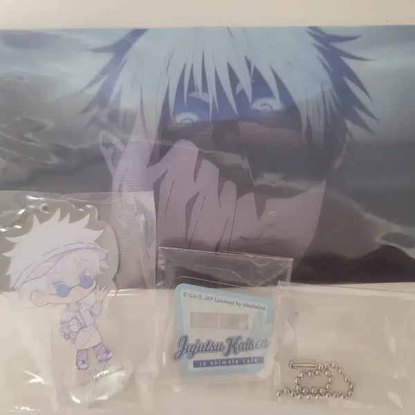 [BUNJANG] Jujutsu Kaisen Animate Cafe Collaboration Gojo Acrylic Stand Keyring & Lenticular / 주술회전 애니메이트 카페 콜라보 고죠 아크릴 스탠드 키링 / 렌티큘러