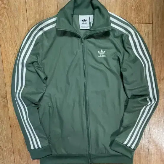 [BUNJANG] Adidas Beckenbauer Khaki Green Track Top Zip Jacket / 아디다스 카키 그린 베켄바우어 져지 트랙탑 집업 자켓 트레이닝