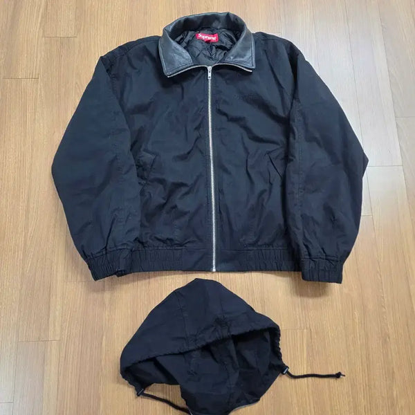 [BUNJANG] Supreme 25ss Leather Collar Utility Jacket / (m) 25ss 슈프림 레더 칼라 유틸리티 자켓