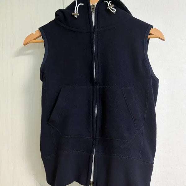 [BUNJANG] Vintage Japanese Hoodie Vest Short Sleeve / 일본 빈티지 후드 조끼 반팔