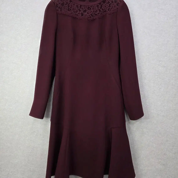 [BUNJANG] LYNN Lace Panel Flare Dress / 린 레이스 배색 플레어 원피스 LYNN