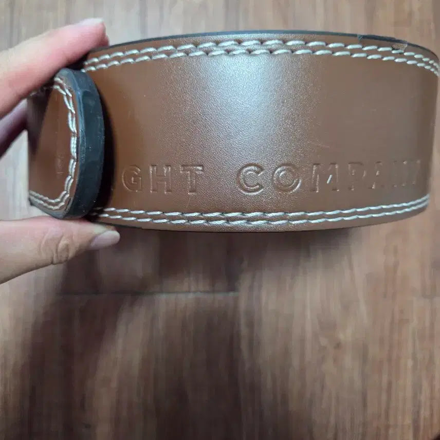 [BUNJANG] The Weight Company 3-Inch Leather Weightlifting Belt / 더웨이트컴퍼니 벨트