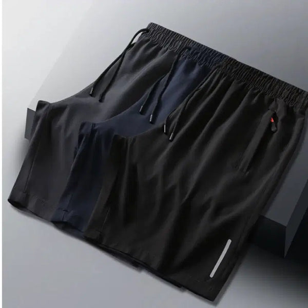 [BUNJANG] Men's Cooling Banding Shorts Set (3 Colors) / (새상품/3개일괄)남성 쿨링 밴딩 팬츠 반바지 블랙/네이비/그레이