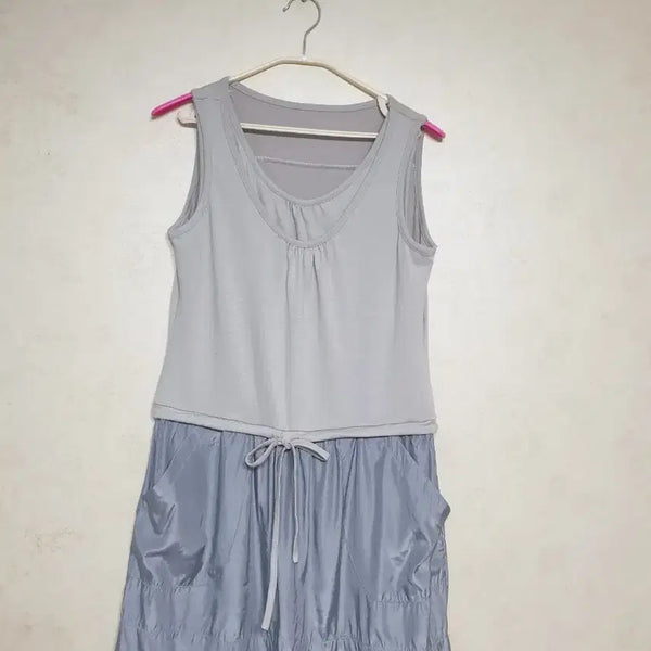 [BUNJANG] Sleeveless Dress Sky Blue Size S / 국산 민소매 원피스 소라색 55 S