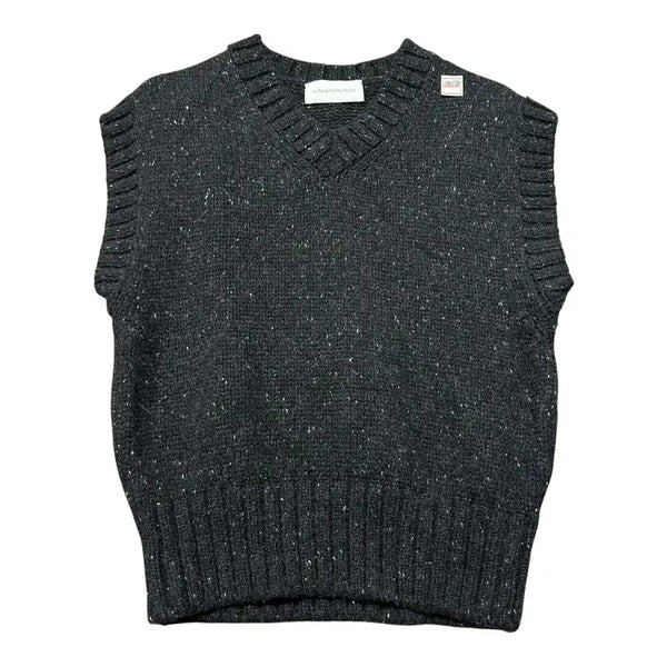 [BUNJANG] Kinder Salmon Wool Knit Vest / (바배) 킨더살몬 울 니트 조끼