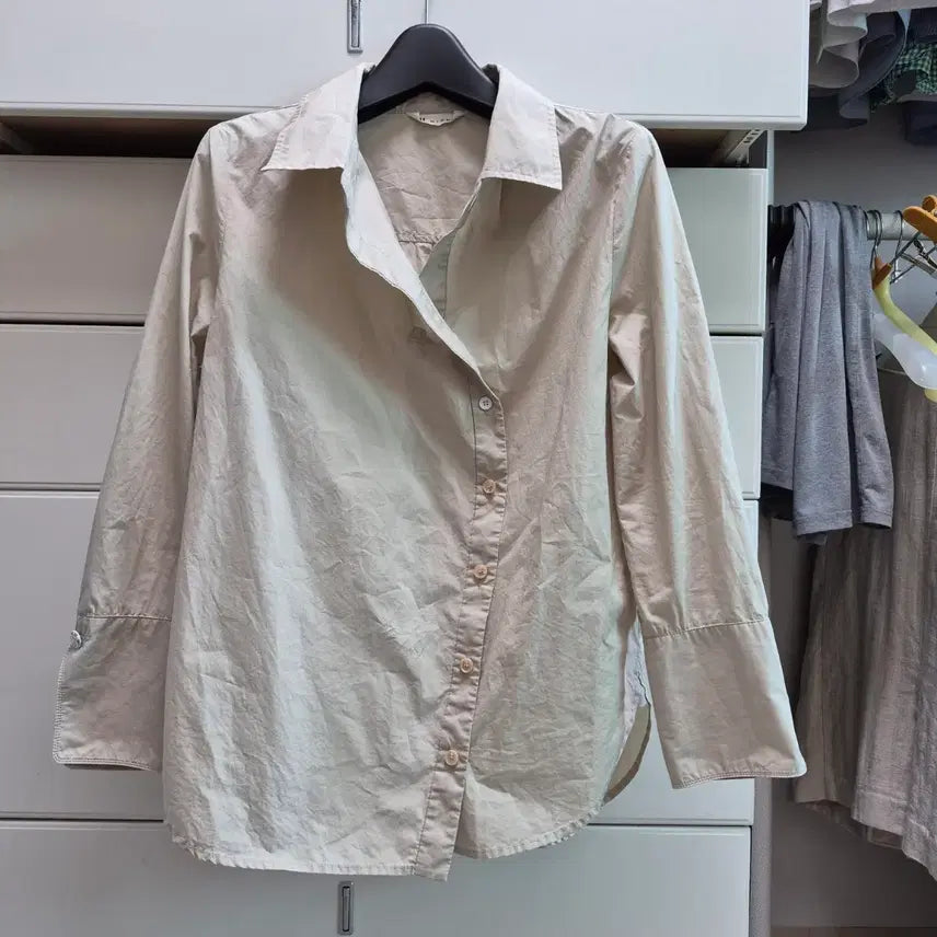 [BUNJANG] Misha Beige Shirt / 미샤 베이지셔츠 20년6'월생산