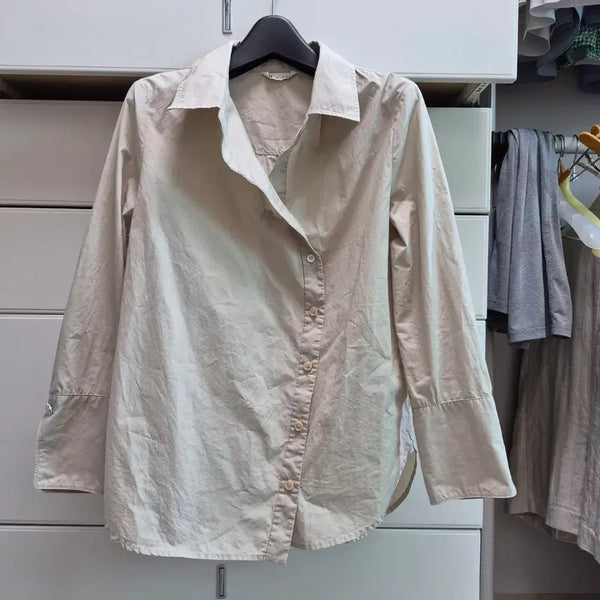 [BUNJANG] Misha Beige Shirt / 미샤 베이지셔츠 20년6'월생산