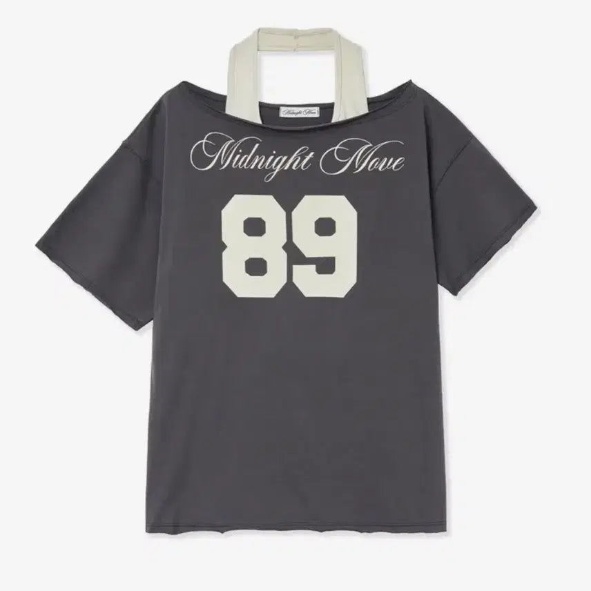 [BUNJANG] Midnight Move 89 Printing Halter T-Shirt / 미드나잇무브 set 89 티셔츠 홀터티셔츠