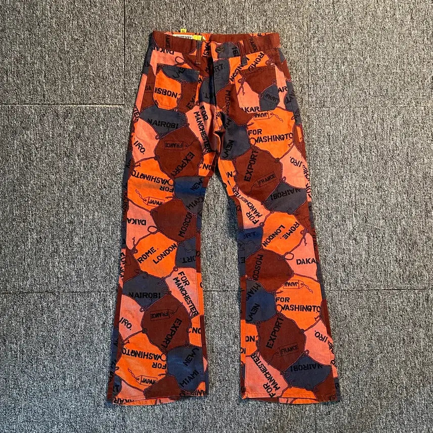 [BUNJANG] Blue Way Japan City Pattern Pants / Blue Way jpn 시티 패턴 팬츠