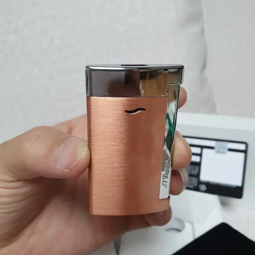 [BUNJANG] S.T. Dupont Slim 7 Turbo Lighter Rose Gold Brushed Chrome / [ 새상품 ] 듀퐁라이터 신형 터보 ca027704 로즈골드 브러쉬드