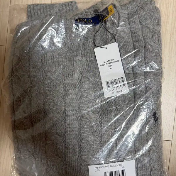 [BUNJANG] Polo Ralph Lauren Cable Knit Cotton Sweater XL / [새상품] 폴로 랄프로렌 케이블(꽈배기)니트 코튼 스웨터 XL사이즈