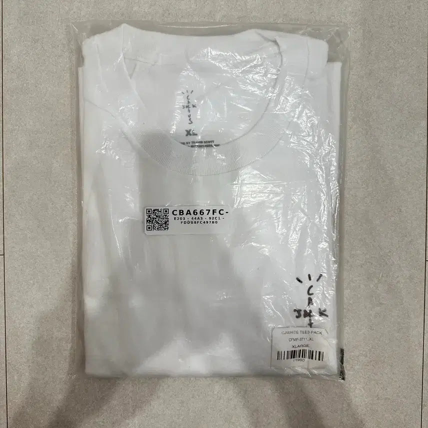[BUNJANG] Travis Scott Cactus Jack T-Shirt White XL / 트래비스 스캇 Cactus Jack 티셔츠 화이트 - XL