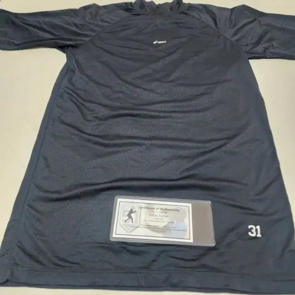 [BUNJANG] Ichiro Suzuki Game-Worn Asics Undershirt Number 31 / 스즈키 이치로 2012년 아식스 실착 언더셔츠  31번  자수(인증)