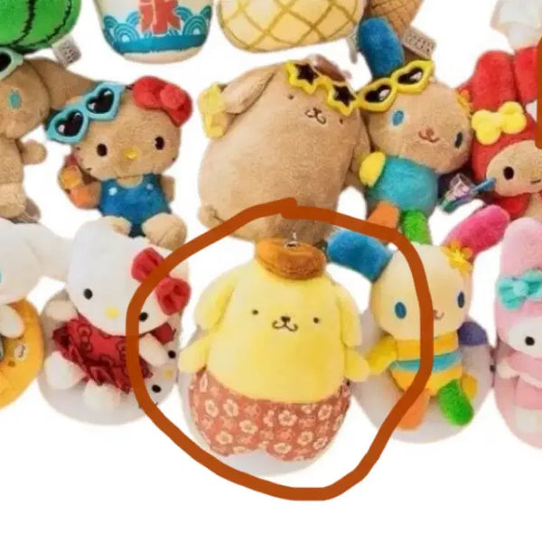 [BUNJANG] Pompompurin Japanese Brand Collaboration Limited Edition Plush Keychain / 새상품) 정품 일본 브랜드콜라보 한정 폼폼푸린인형키링