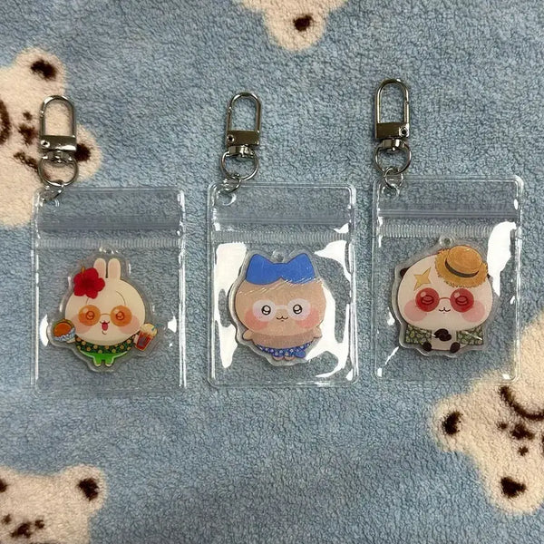 [BUNJANG] Chiikawa Tanning Character Acrylic Keychain / 치이카와 태닝 캐릭터 아크릴 키링