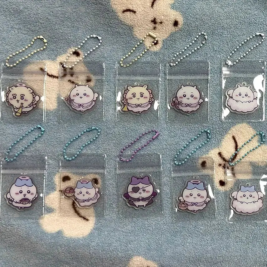 [BUNJANG] Cheekawaii Angel Devil Character Acrylic Keyring / 치이카와 천사 악마 캐릭터 아크릴 키링