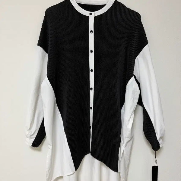 [BUNJANG] Speccio Color-Block Blouse / [새상품] 스피치오 배색 블라우스
