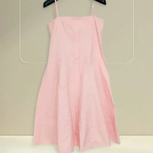 [BUNJANG] Women's Sleeveless Maxi Dress Pink / 55 여성 민소매 원피스 핑크 나시 여자 스커트 치마 탑원피스 핑크색