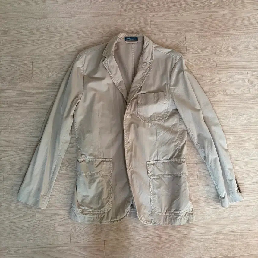 [BUNJANG] Polo Ralph Lauren Beige Chino Jacket Blazer L / 폴로 랄프로렌 베이지 치노 자켓 블레이저 L 40