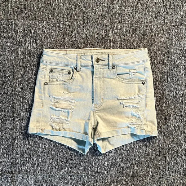 [BUNJANG] American Eagle Light Wash Denim Shorts / 아메리칸 이글 라이트 워싱 데님 숏팬츠