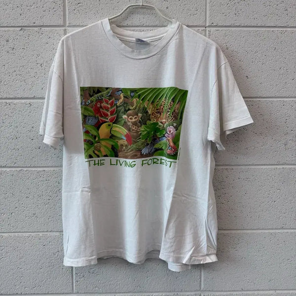 [BUNJANG] 90s Vintage Single Stitch Tshirt 'The Living Forest' / 90s Vintage Single Stitch Tshirt