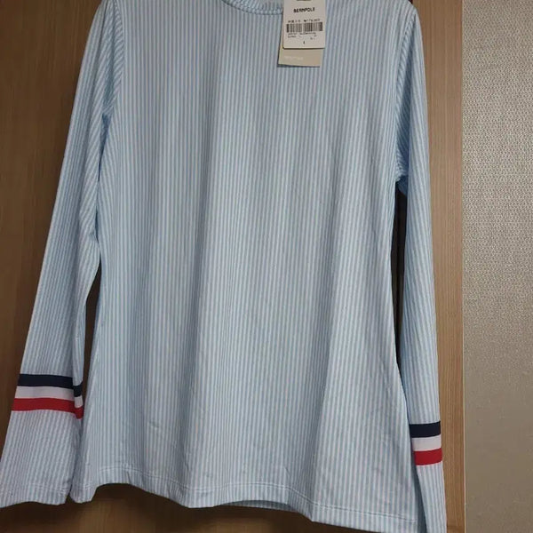 [BUNJANG] Beanpole Golf Women's Stripe Cooling T-Shirt / 빈폴골프 여성 스트라이프 냉감 티셔츠
